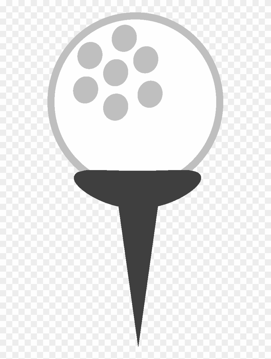 Kisekae Prop Golf Ball With Tee By - Cartoon Golf Ball On Tee Clipart