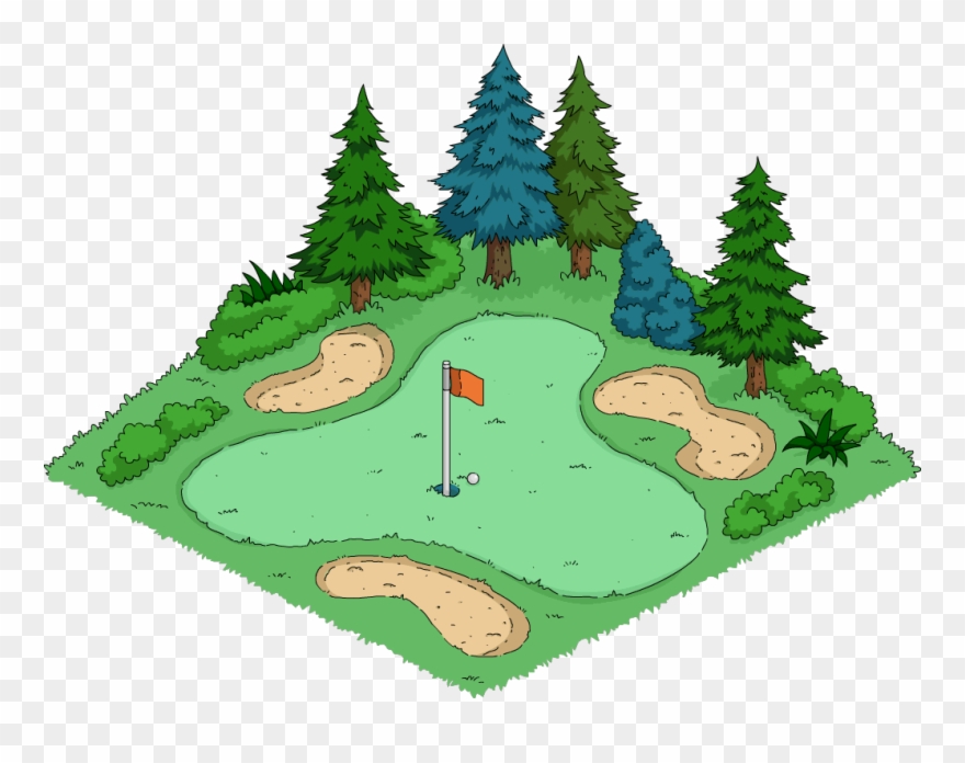 Golfcourse - Alt Attribute Clipart