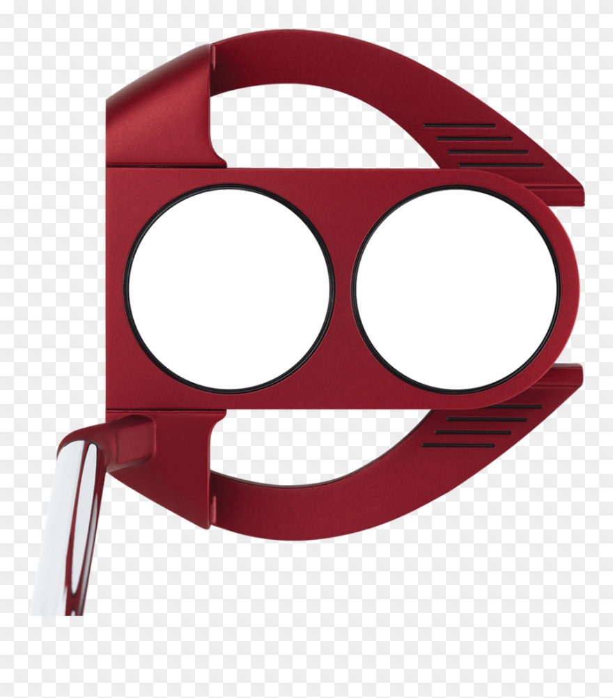Odyssey O Works Red 2 Ball Fang Putter Clipart