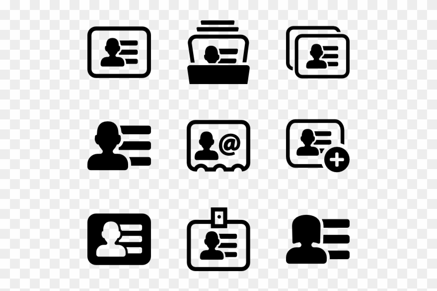 Business Cards - Listings Icon Clipart