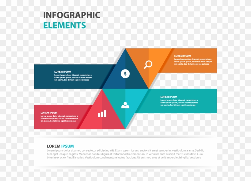 Clip Art Transparent Download Abstract Colorful Triangle - Infographic - Png Download