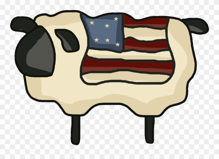 Patriotic Sheep, Clip Art - Png Download