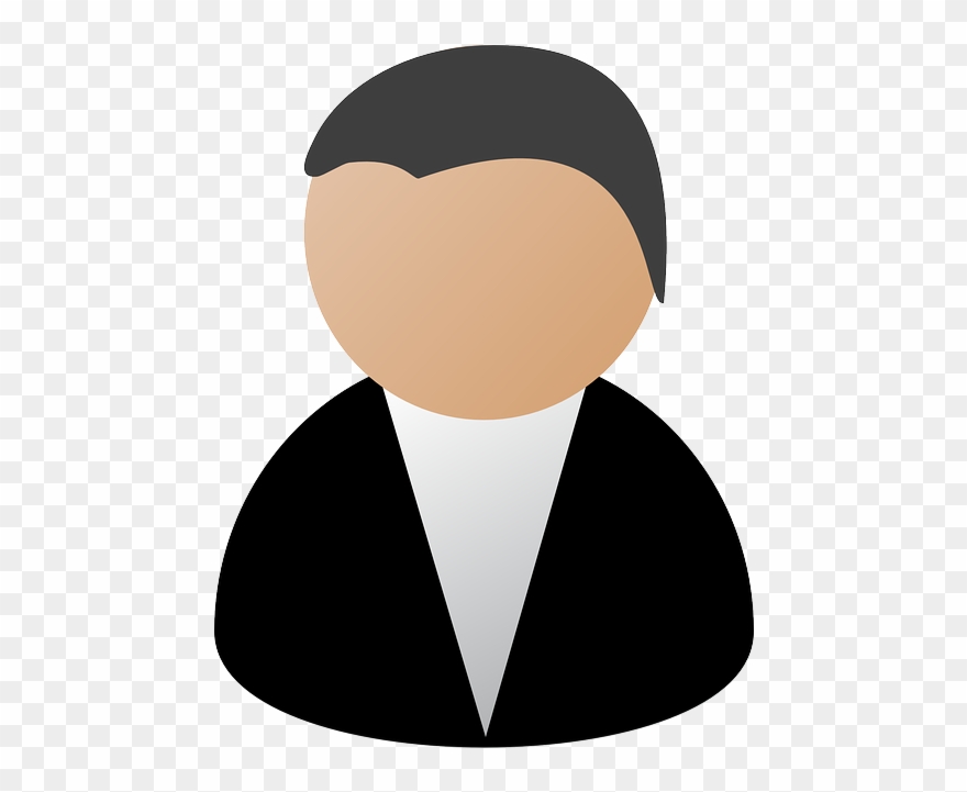 Business User Cliparts - Person Black - Png Download