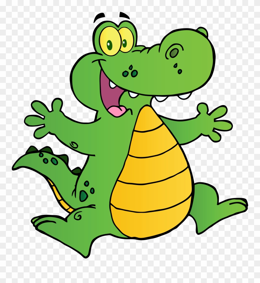 Ascension Catholic School - Happy Alligator Clipart