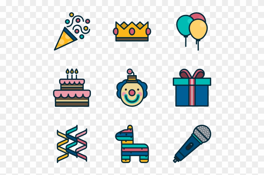 Birthday Party - Birthday Cake Icon Clipart
