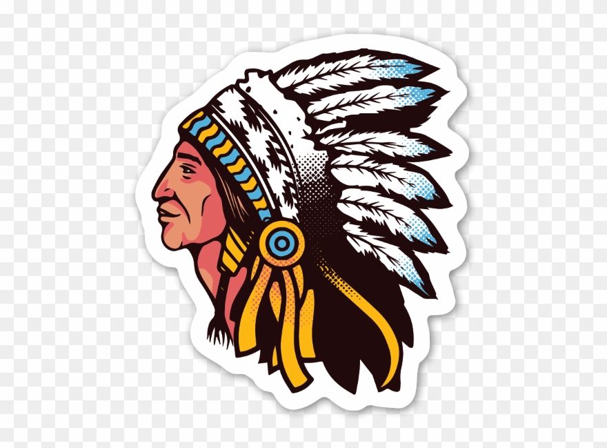 Indianer Aufkleber - Stickerapp Sticker Clipart