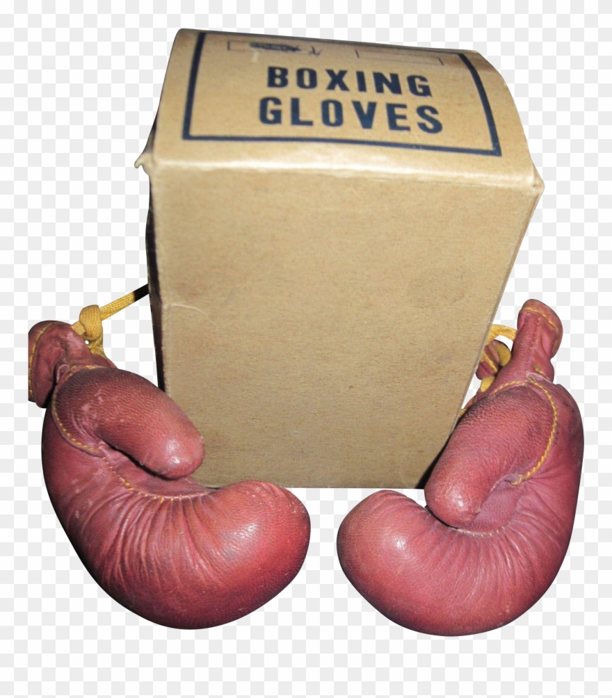 Awesome Boxing Gloves W/box For Doll Or Child Free - Cervelat Clipart