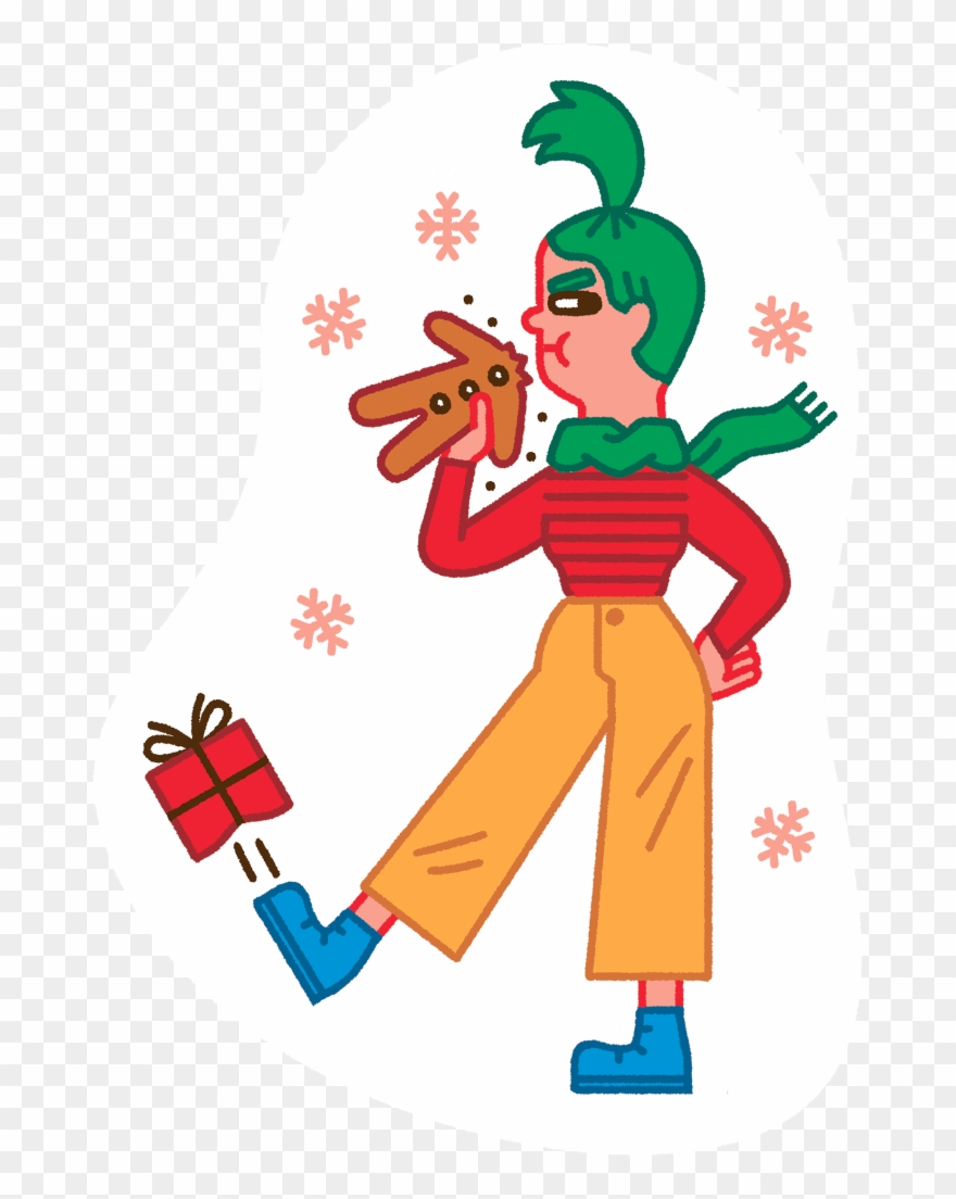 Sie Boykottiert Jede Weihnachtsfeier, Meidet Lametta - Cartoon Clipart