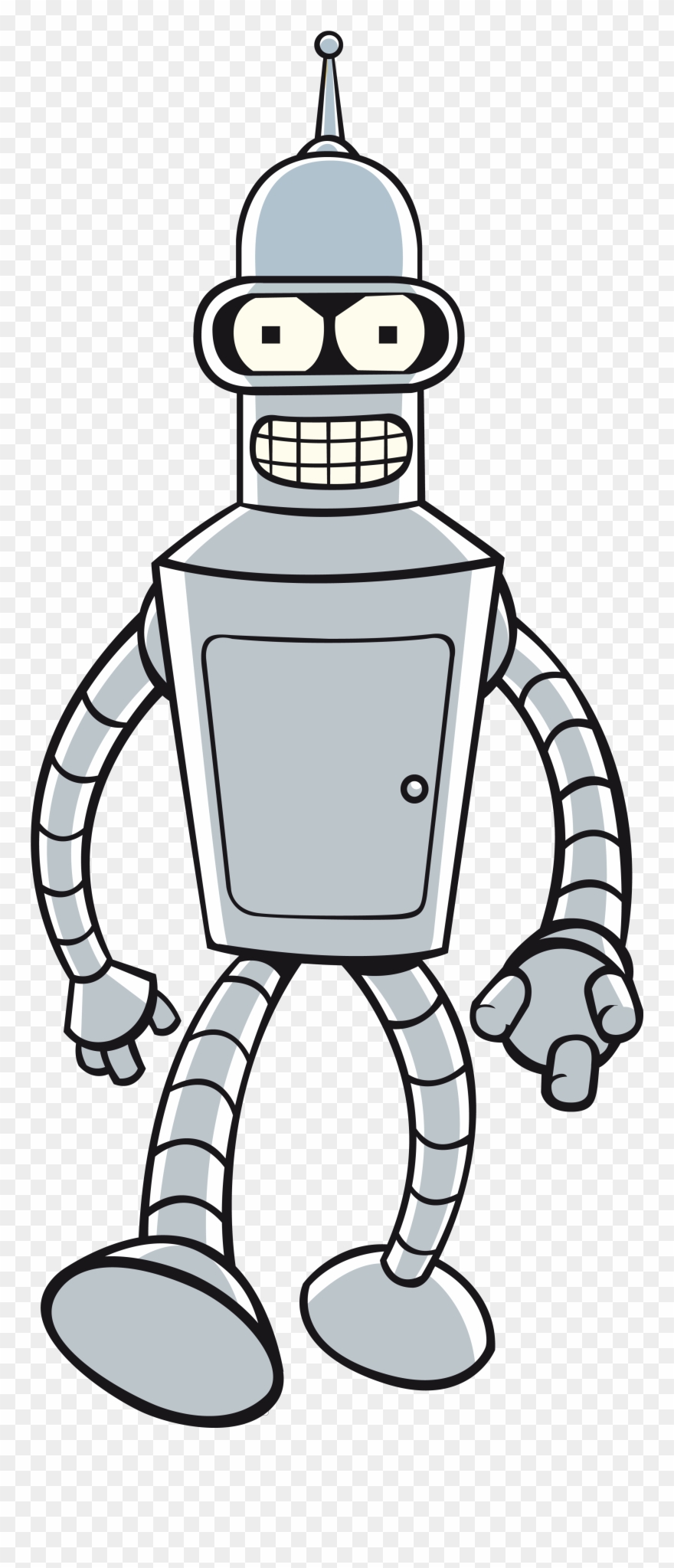 Futurama Clipart Bender - Robot De Futurama Png Transparent Png