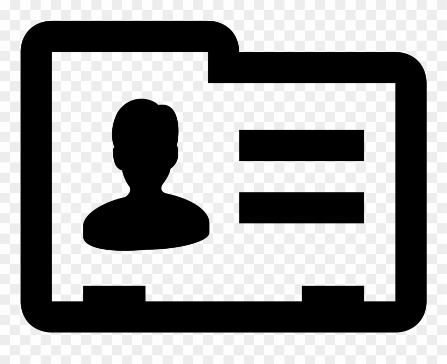 This Icon Represents A Contact Card - Contact Info Icon Clipart