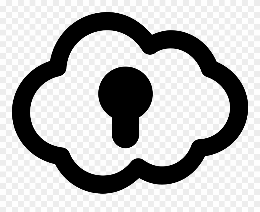 The Image Is Of A Cloud - Cloud Icons Clipart