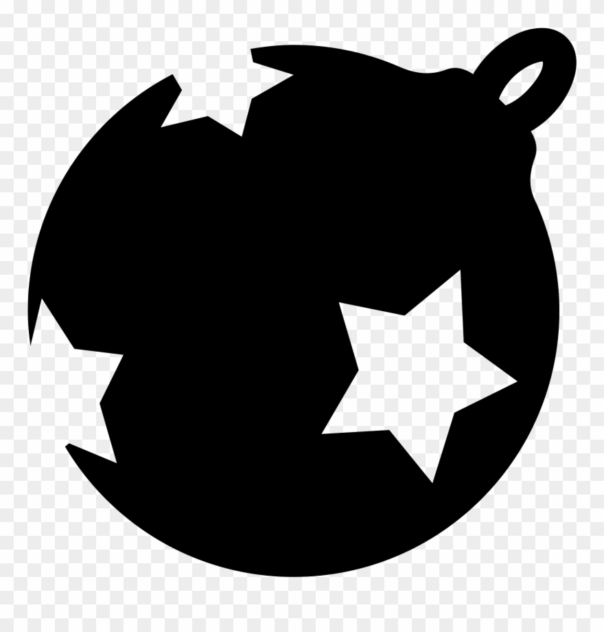 Boule De Noel Icon - Christmas Icon Black And White Clipart