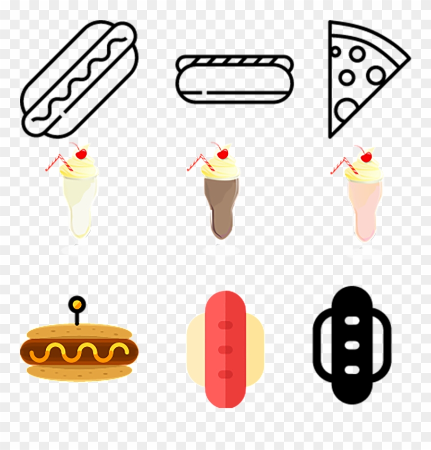Les Images De L'icône Icon Pour Les Aliments De Fast - Icon Clipart