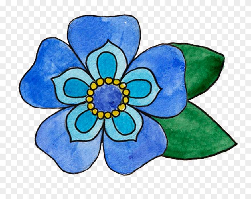 Décor Bleu Foncé Huarui Transparentes - Blue Clipart