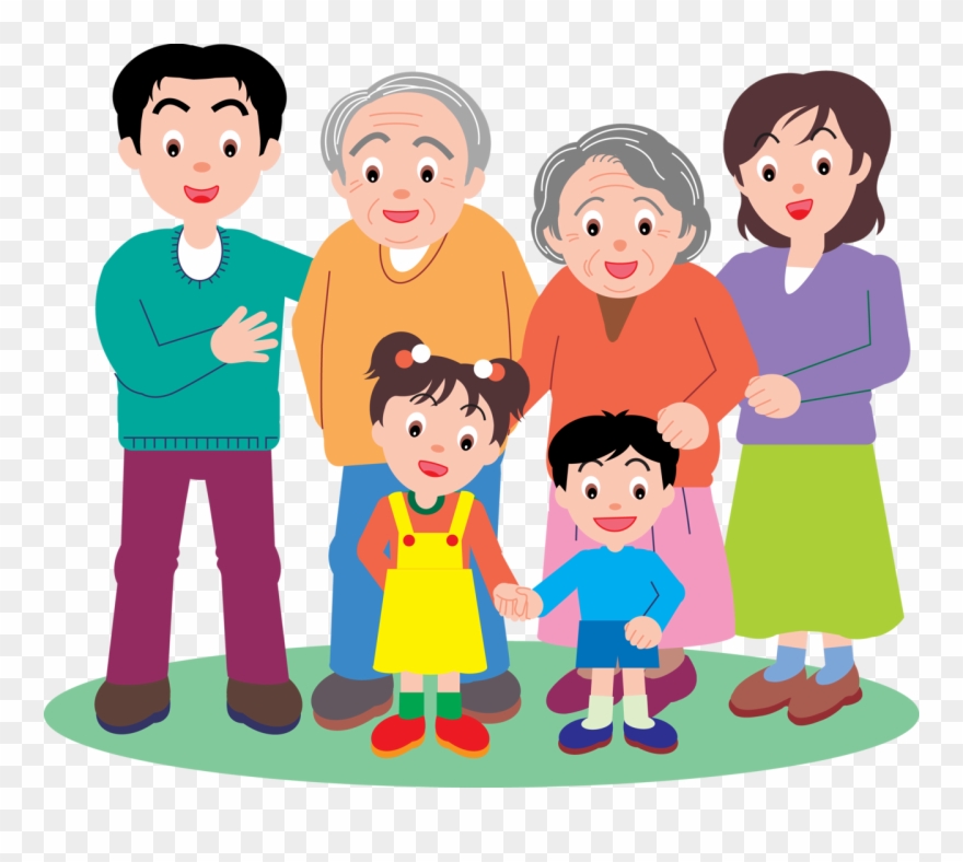 Остров Пенсионеров - Нарисовать Семью Из 6 Человек Clipart