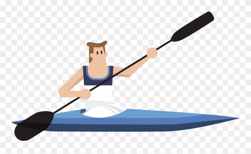 Best Free Kiss Cartoon Rowing Agent Movement Running - Rowing Cartoon Clipart