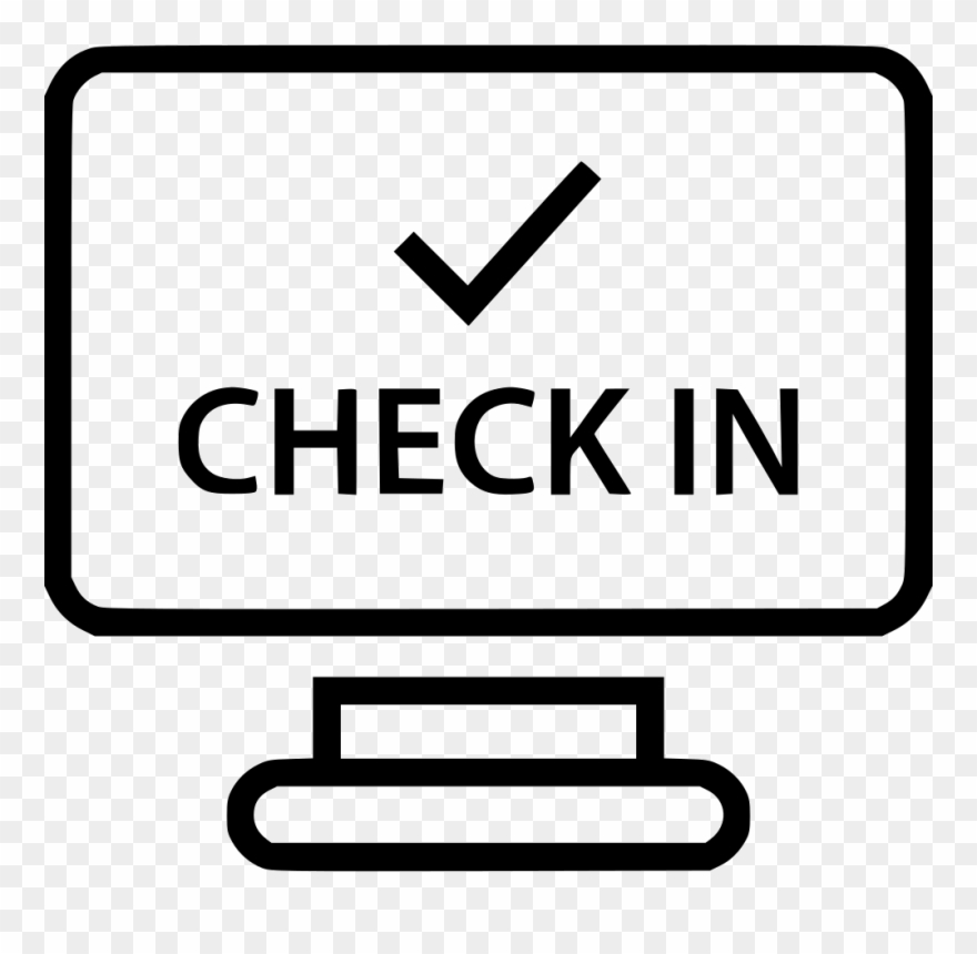 Png File - Online Check In Icon Clipart