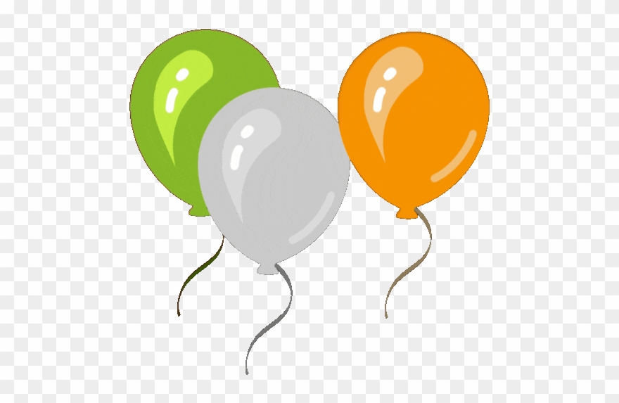 Clipart Balloon St Patrick's Day - Floating Balloons Gif - Png Download