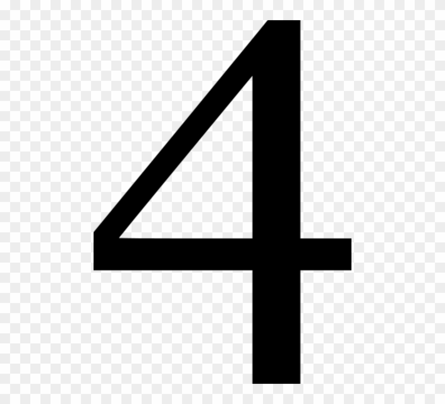 Number 4 Cliparts 1, Buy Clip Art - Four Png Transparent Png