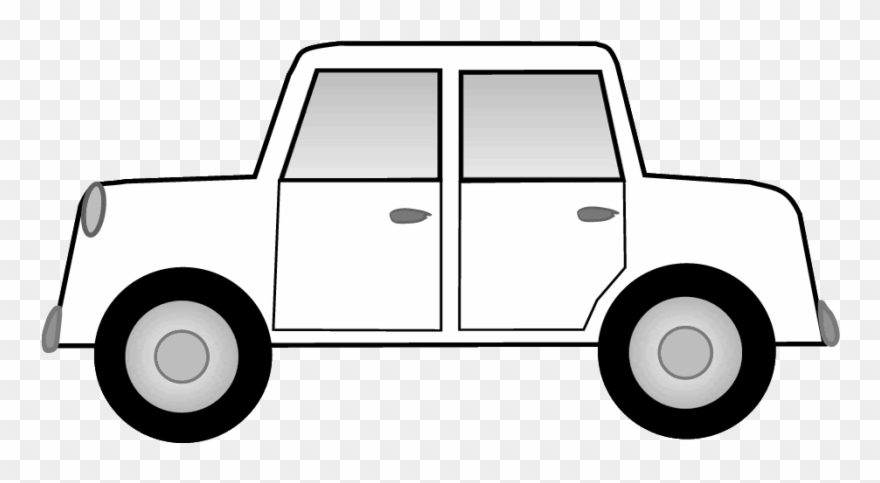 Car Clipart Black And% - Black And White Clip Art Car - Png Download