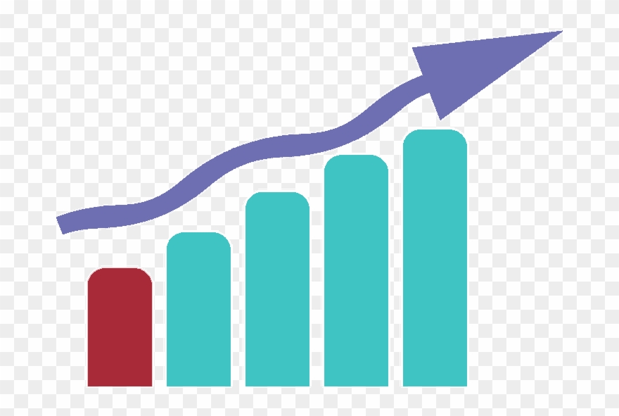 Excel Niveau Un - Fleche Croissance Png Clipart