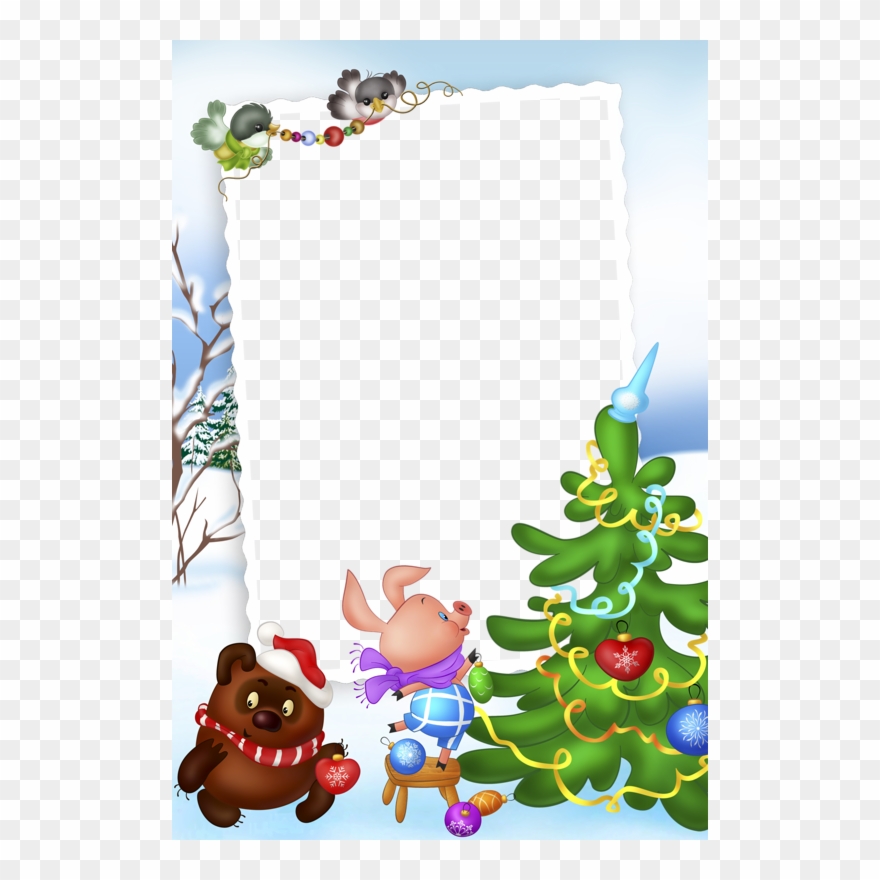 Cadres De Noël, Cadres Vides, Lettre Pere Noel, Bordures - Cadre De Noel Clipart