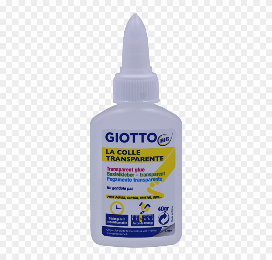 Colle Transparente Travaux Scolaire Giotto 40g - Petit Flacon De Colle Vinylique Extra Forte Pva, 40g, Clipart