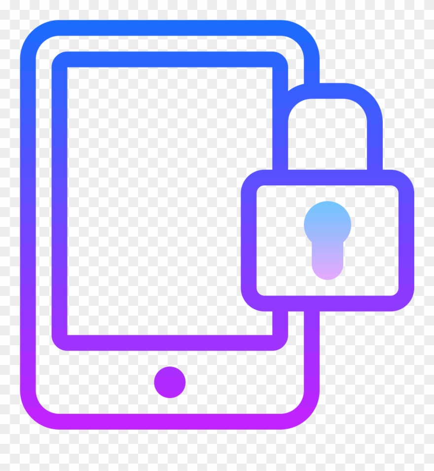 Mode Portrait Verrouillé Icon - Computer Security Clipart