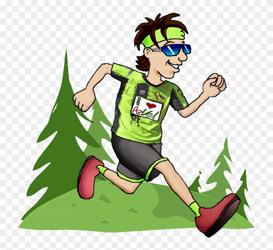 Le Trail Est Une Compétition Pédestre, Dans Un Environnement - Anniversaire Trail Clipart
