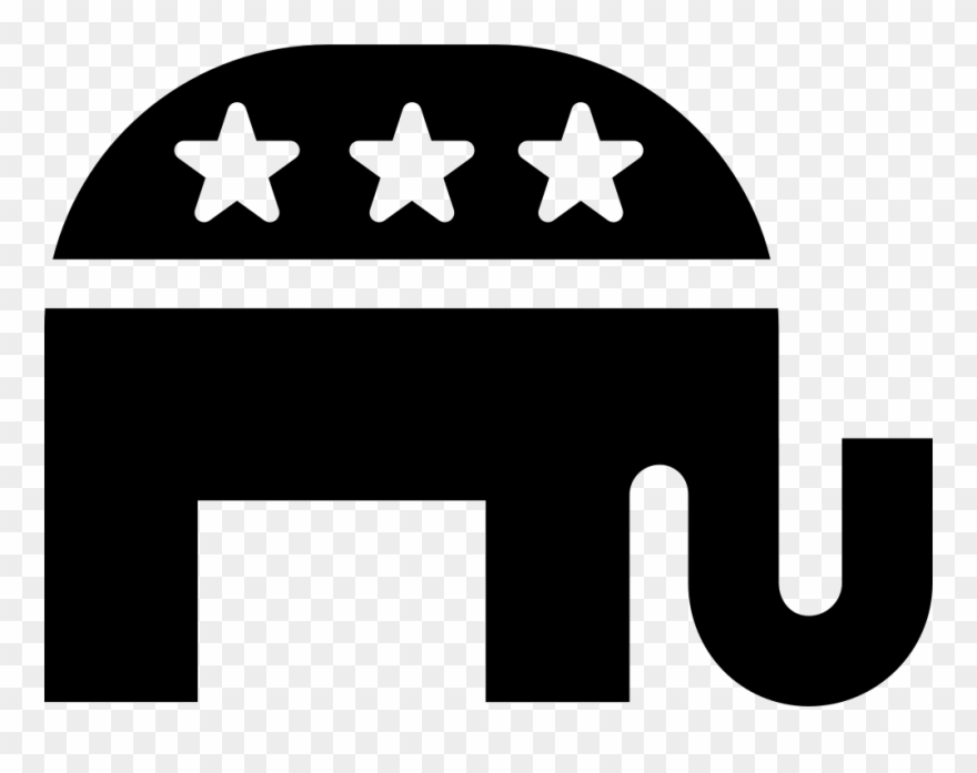 Png File - Republican Logo Black And White Clipart