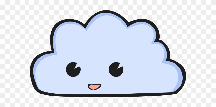 Toutes Les Choses Mignonnes, Kawaii, Travaux Manuels, - Desenho De Uma Nuvem Colorida Clipart