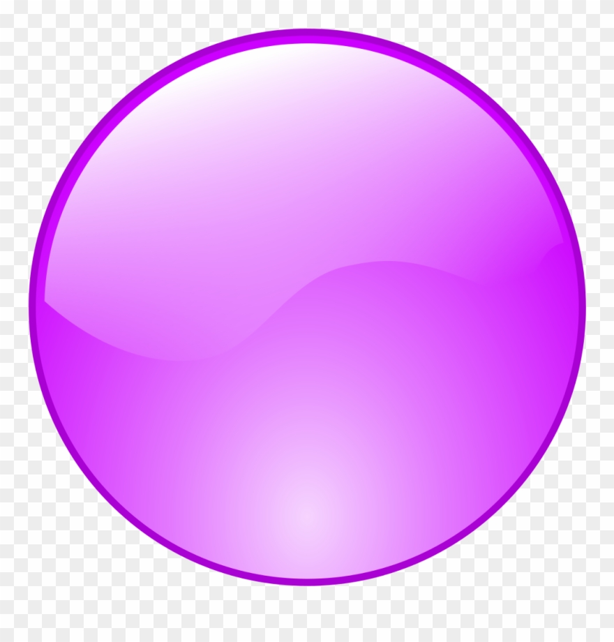 Button Icon Purple - Violet Round Png Clipart