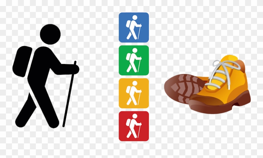 Randonnées Le 9 Septembre - Fussgänger Symbol Clipart