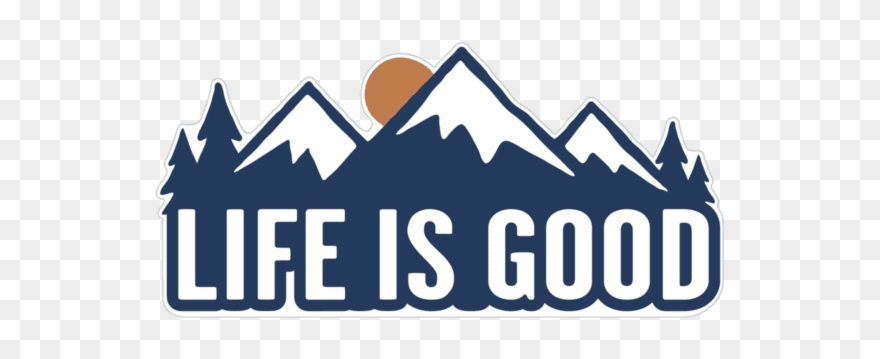 Home & Pet Mountains Sticker - Life Is Good Mountains Clipart