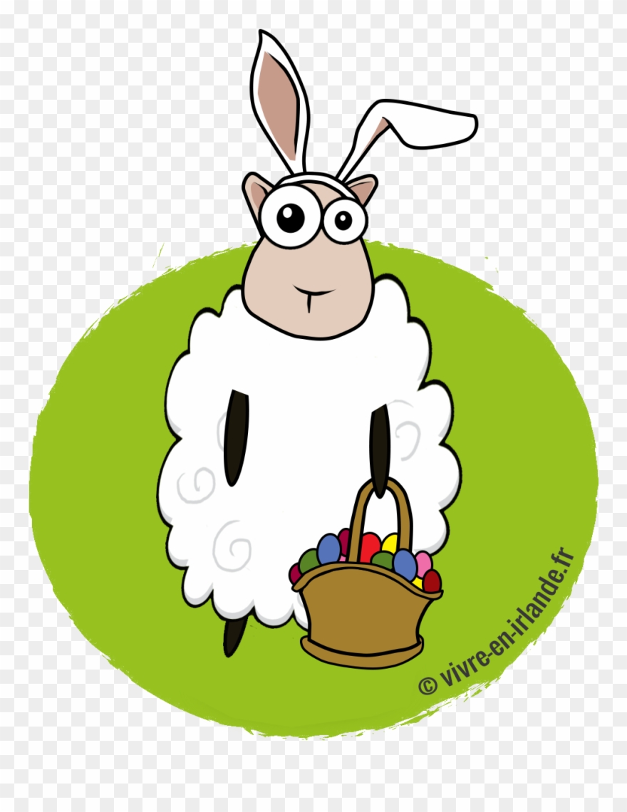 Mouton Pâques - Cartoon Clipart