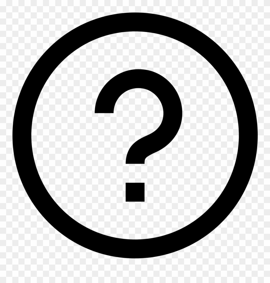 It Is Circle With A Question Mark In The Middle - Number 3 In A Circle Clipart