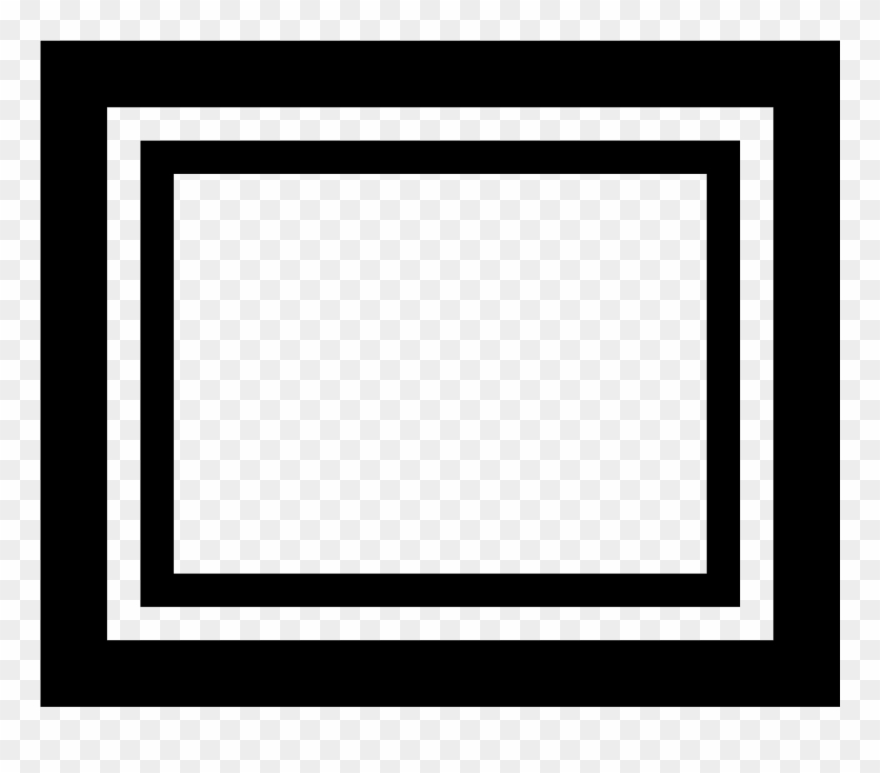 Cadre Icon - Black And White Photo Frame Png Clipart