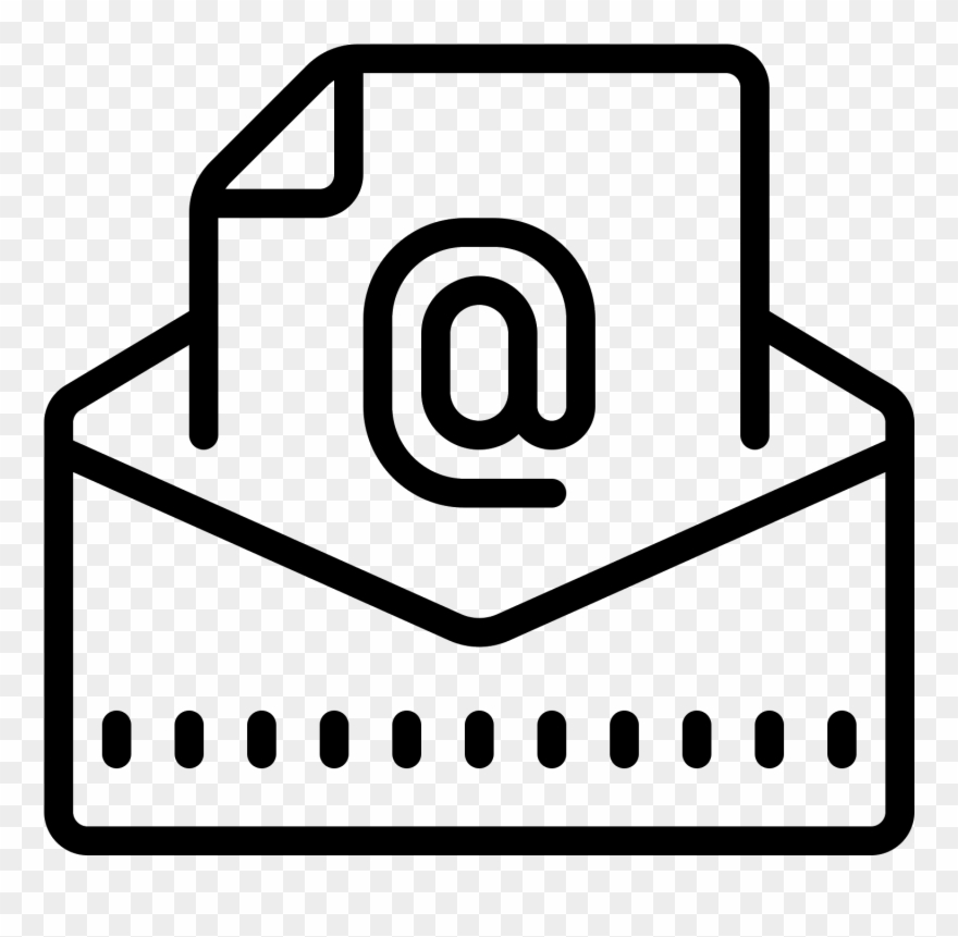 This Is The "at" Symbol For Email - Sending An Email Icon Clipart