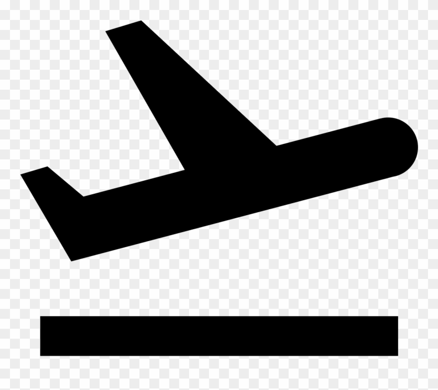 Décollage D'avion Icon - Flight Take Off Icon Clipart