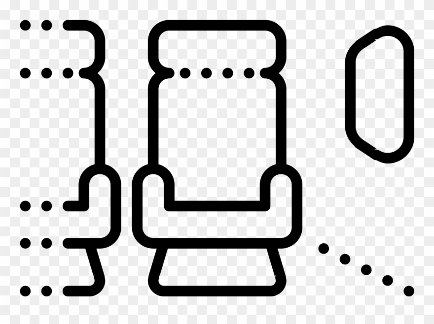 Siège Avion Côté Fenêtre Icon - Airplane Clipart