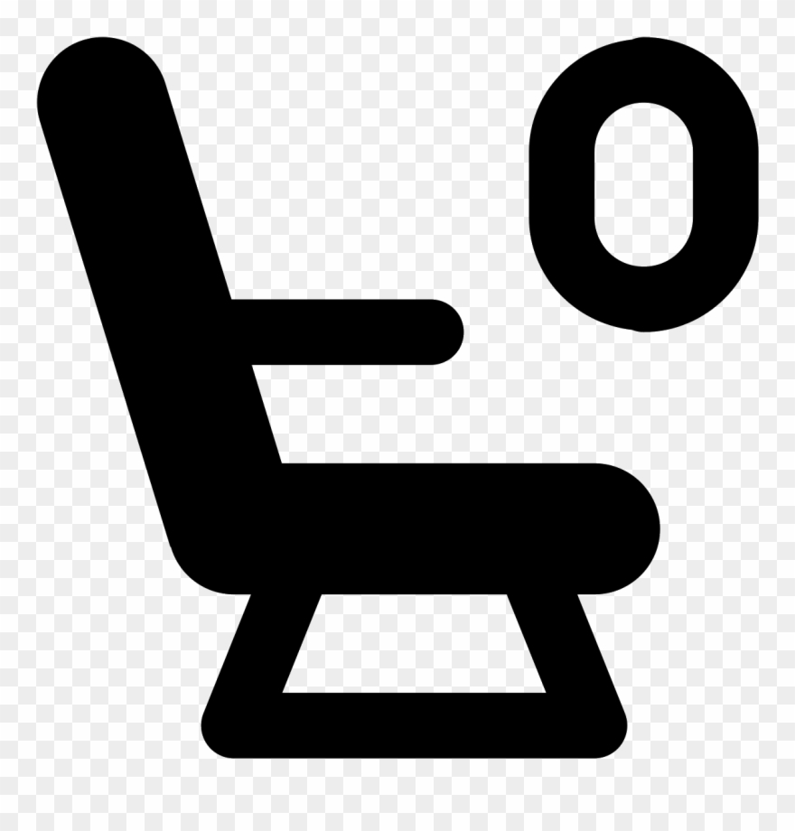 Siège D'avion Icon - Chair Clipart