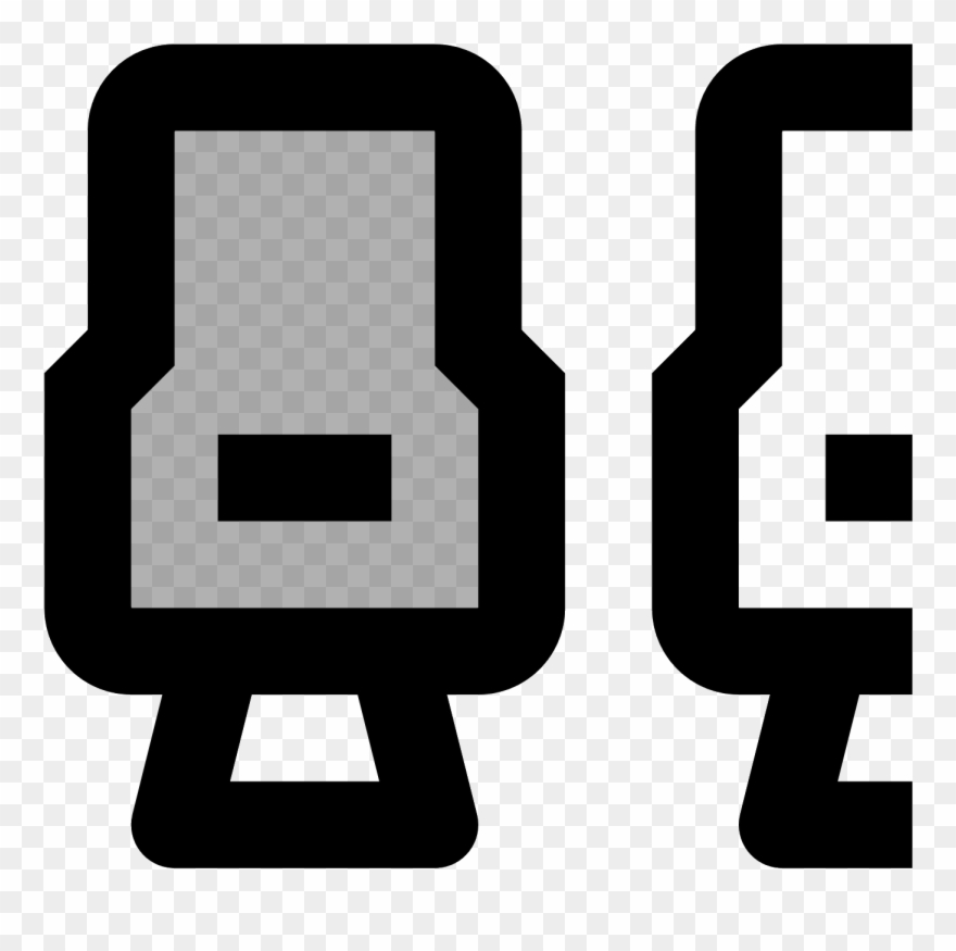 Siège Avion Milieu Icon Clipart