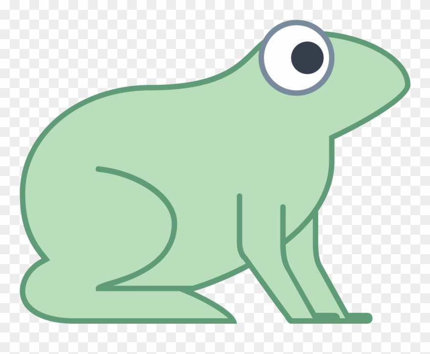 It's An Image Of The Side Profile Of A Frog - Rana Png Clipart