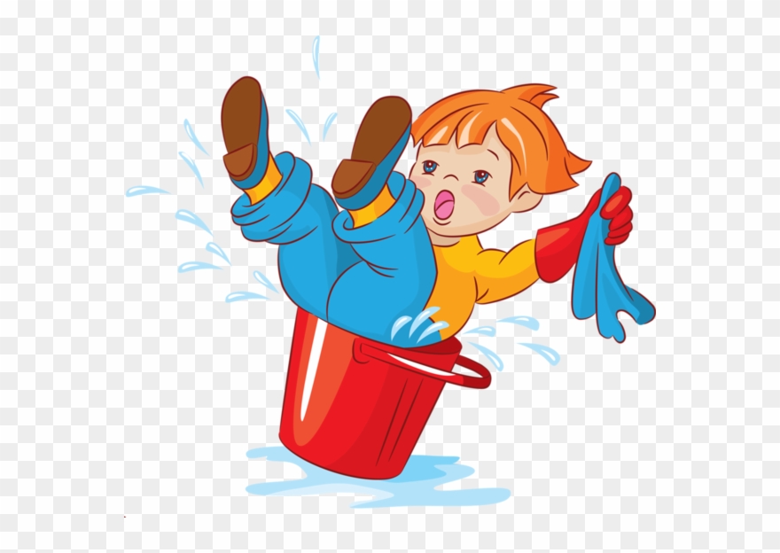 Personnages Pinterest Art Kids - Clip Art Children Cleaning - Png Download