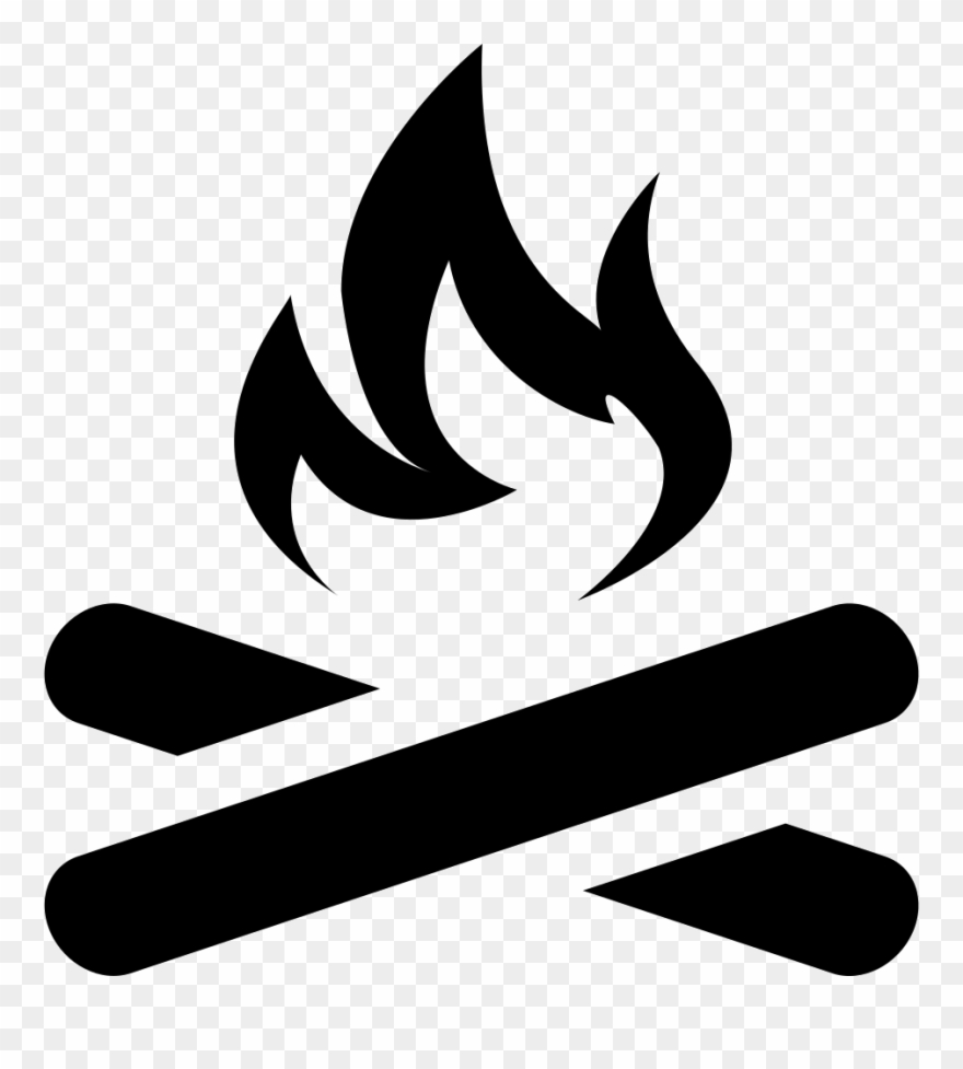 Png File - Fire With Wood Vector Clipart