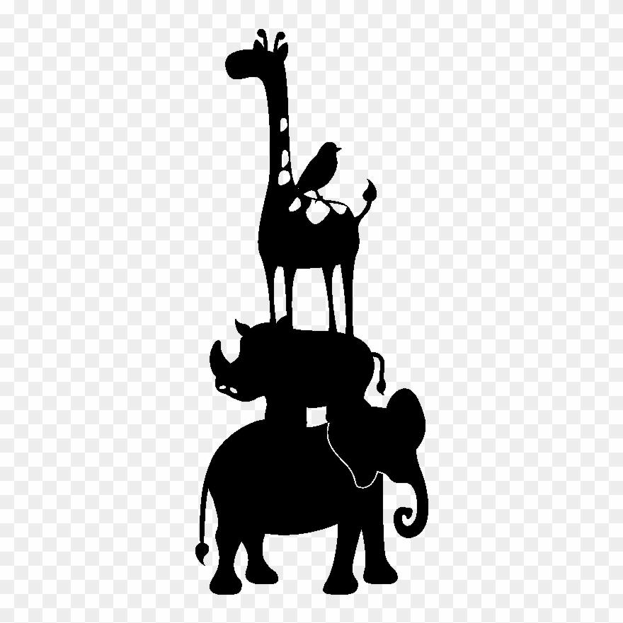 Sticker Animaux De La Jungle Acrobate Ambiance Sticker - Sticker Clipart