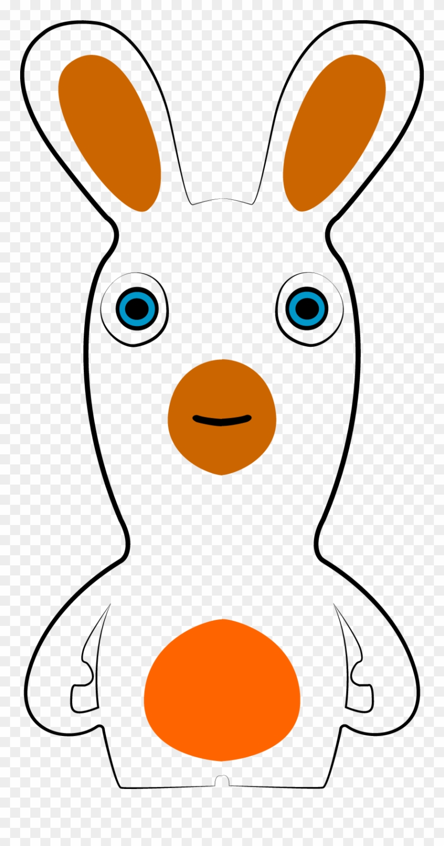 Logo De Lapin Crètin - Raving Rabbids Clipart