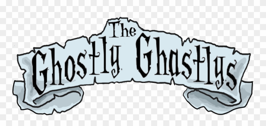 Ghostly Clipart Family - Calligraphy - Png Download