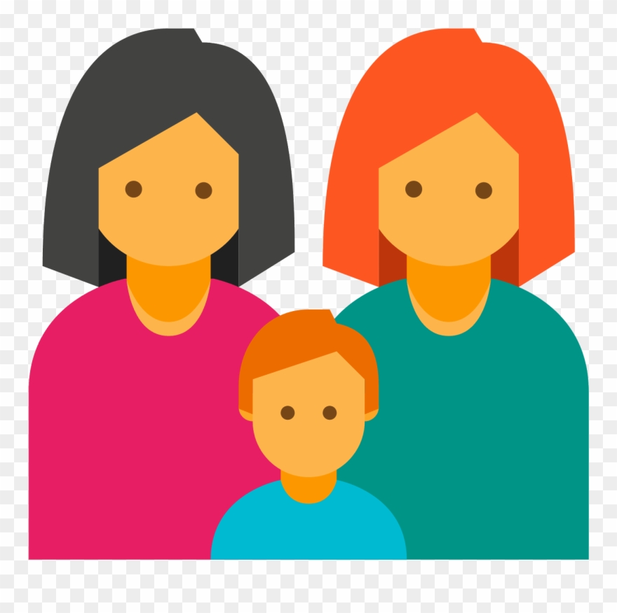 Familie Zwei Frauen Icon - Familia Png Icono Clipart