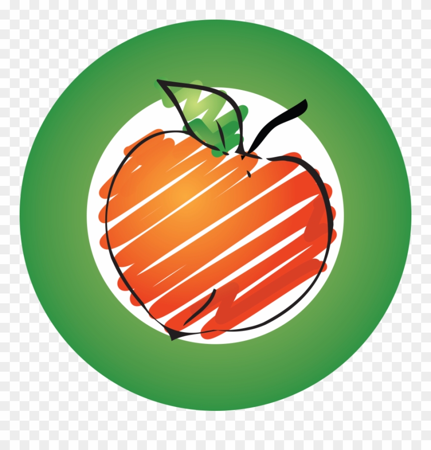 Peach Orchard Dental Care - Fruit Illustration Clipart
